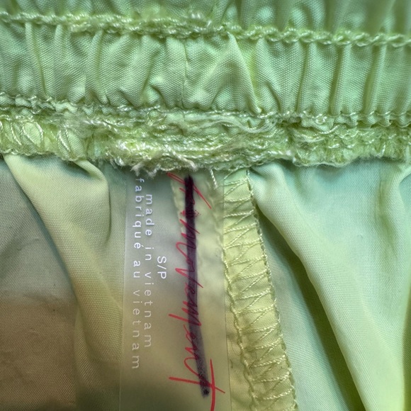 Free People Movement Neon Lime Parachute Jogger Pants S/P Lightweight Athleisure - Picture 2 of 7